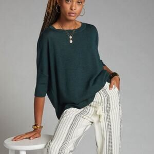 Anthropologie Green Sweater